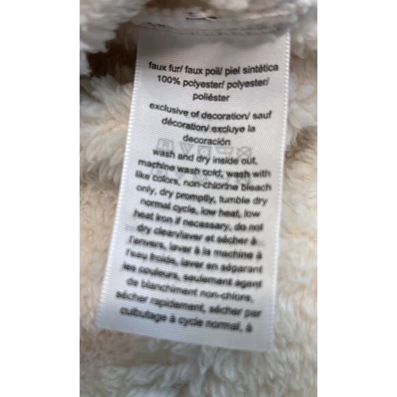 Tommy Hilfiger Women's Size L White Sherpa Half Zip Pullover Jacket Y2K Gorpcore - Picture 7 of 10